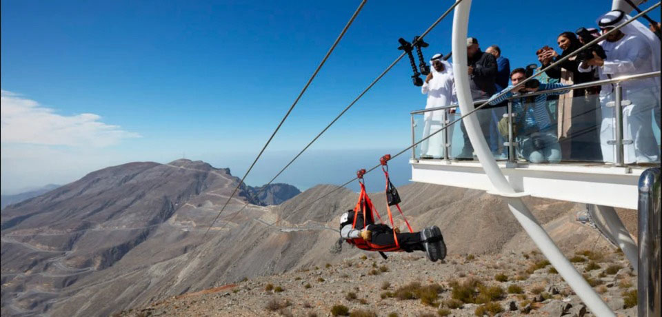 Ras Al Khaimah Zipline Adventure from Dubai