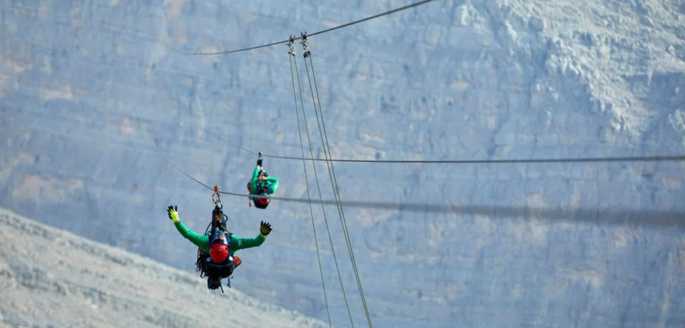 Ras Al Khaimah Zipline Adventure from Dubai